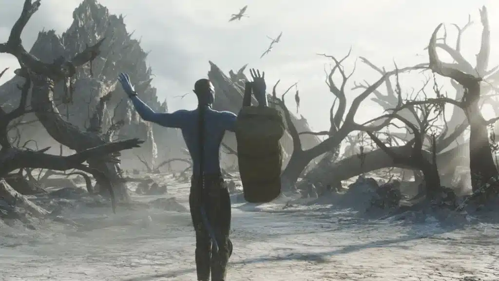 Quaritch (Stephen Lang)in Avatar Fire and Ash.