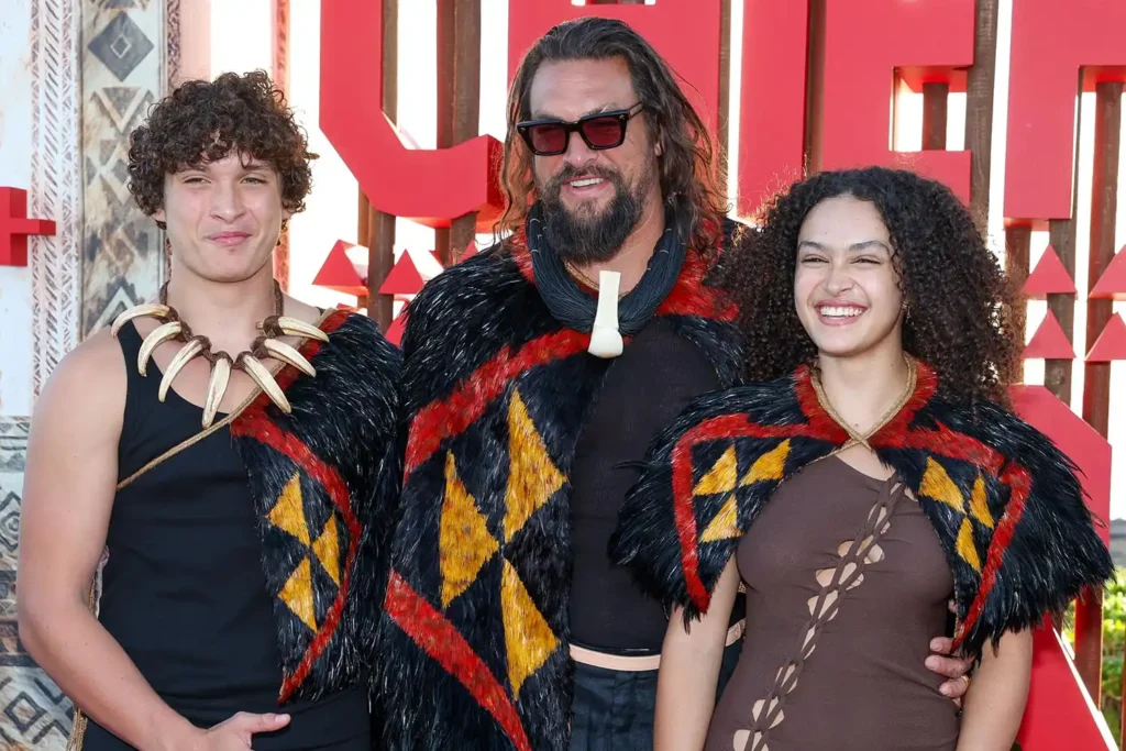 Jason Momoa kids-Wolf-Lola-Chief-of-War-premiere-