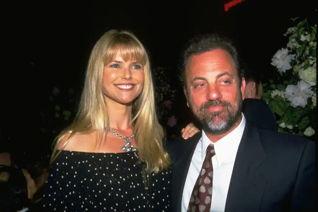 Christie Brinkley, Billy Joel's second wife, and the singer-songwriter pictured together in 1993.