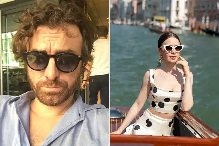 Diego Borella, Lily Collins in 'Emily in Paris.'.