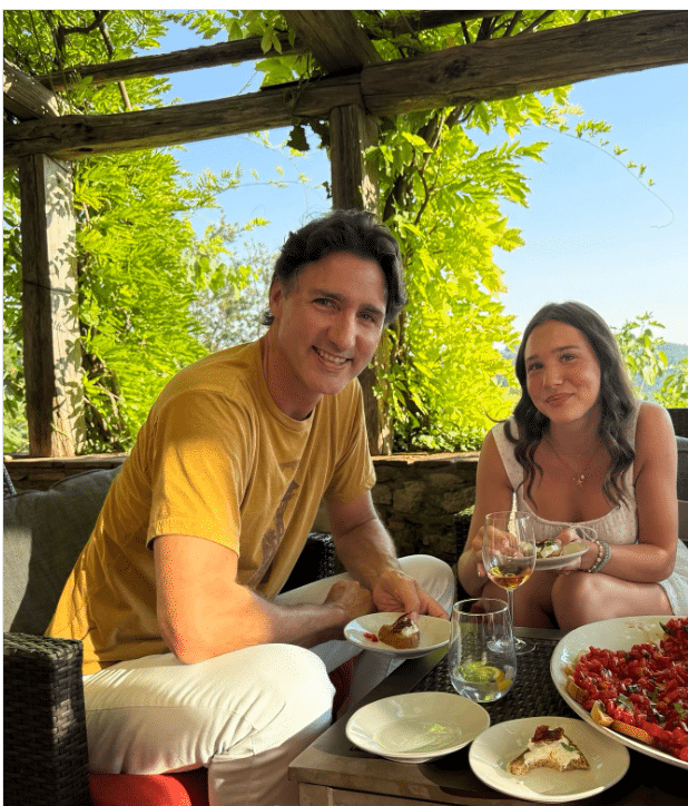 This summer, Justin Trudeau traded his suit for sandals and jet-setted to Italy with his daughter Ella-Grace.