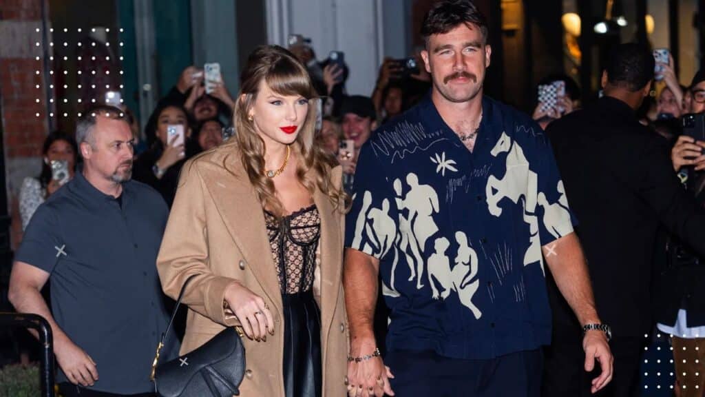 Taylor Swift and Travis Kelce.