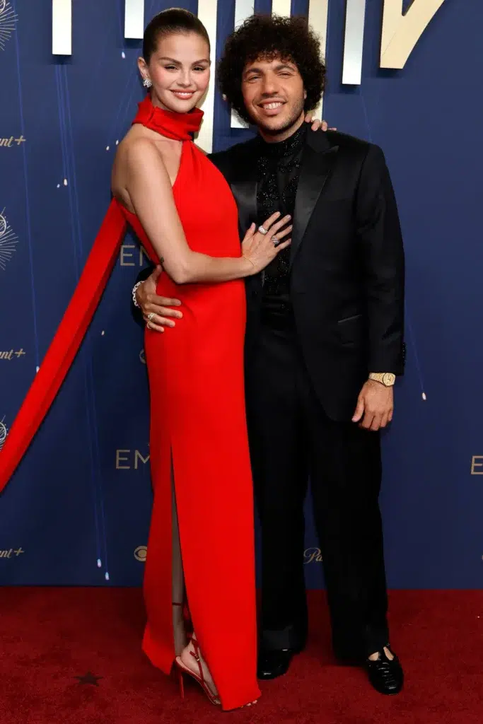 Gomez and Benny Blanco attended the 2025 Emmy Awards on Sept. 14.