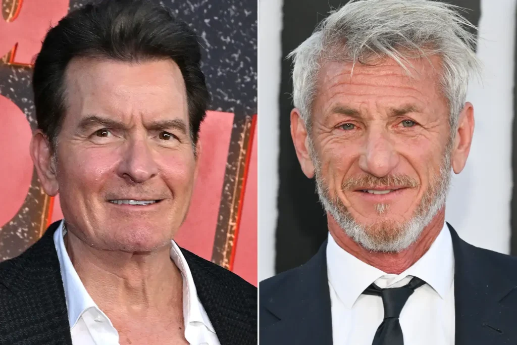 Charlie Sheen and Sean Penn.
