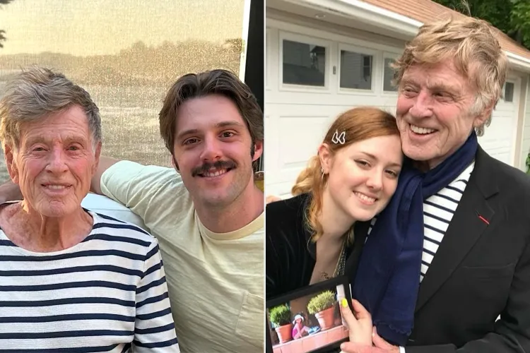 Robert Redford grandkids family photos after death.